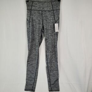 New Climate Right Cuddl Duds Base Layer Plush Warmth Legging Black/Gray - Small